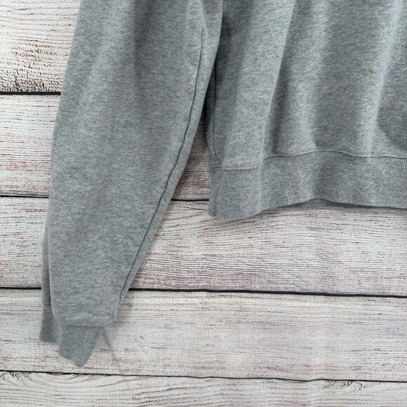 Good American Pisces Fish Logo Crewneck Sweatshirt Women's Size 4 Gray - Picture 5 of 9